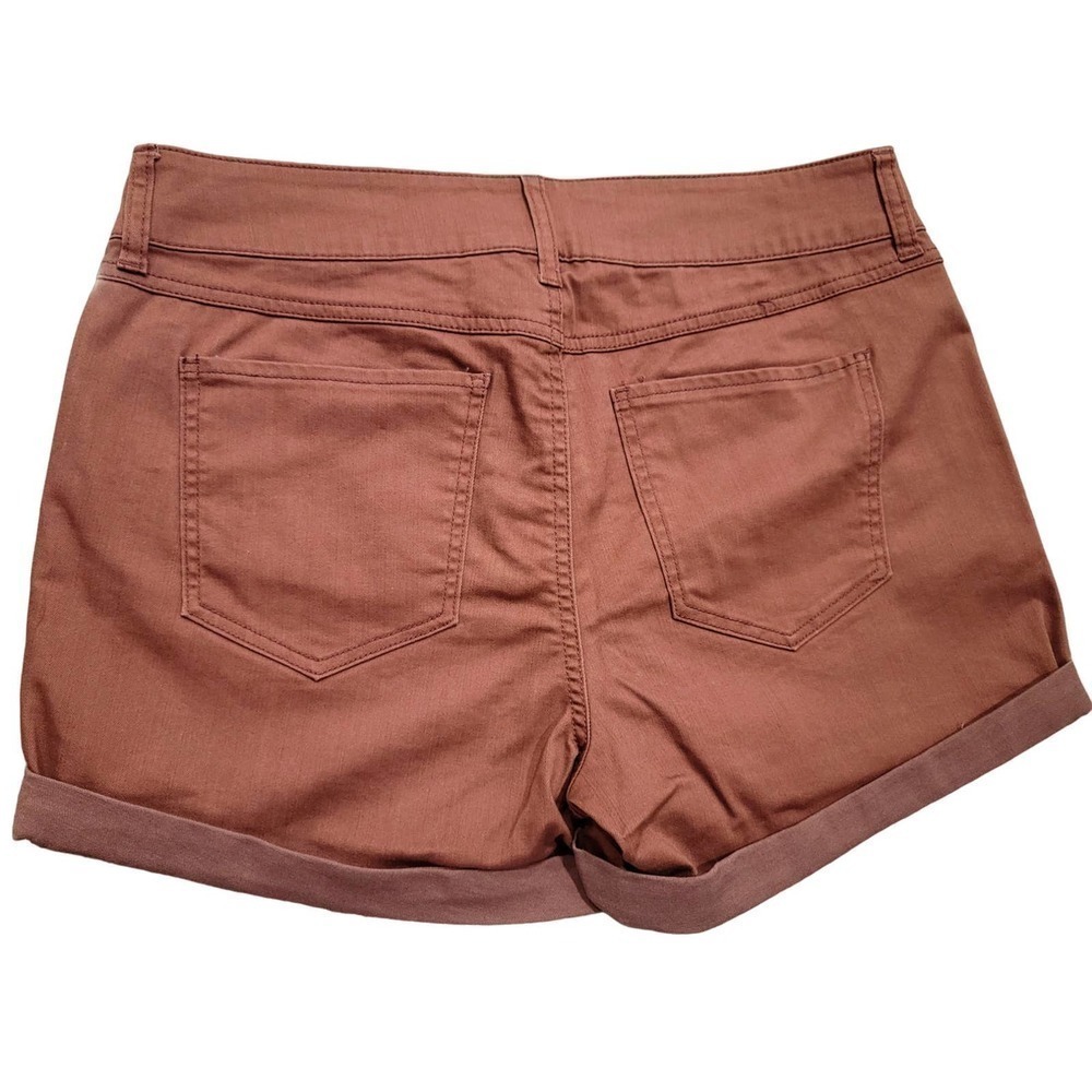 Rewash Rust Mom Shorts Mid Rise Cuffed Denim NWT - Picture 10 of 12